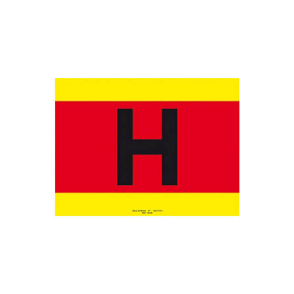 Placa letra ( H ) para hidrante em coluna 40x30cm - Zeus do Brasil