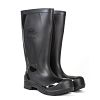 Bota PVC Calfor preta, cano longo, biqueira de composite