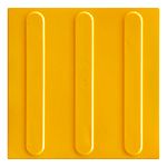 Piso Tátil Direcional Amarelo 25x25cm