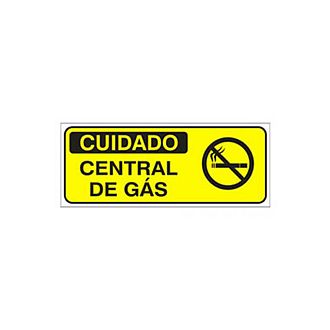 Placa cuidado central de gás de PVC 49,5 x 20cm
