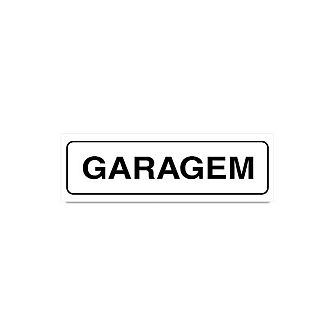 Placa garagens de PVC 19 x 6cm